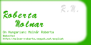 roberta molnar business card